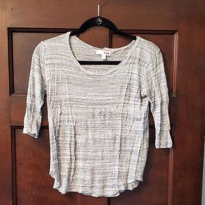 LNA grey stripe tee - size XS